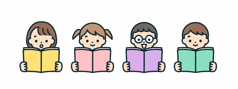 音読する子どもたち
